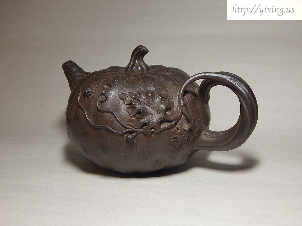 Traditional Yixing zisha purple clay teapot used for Chinese tea ceremony